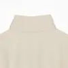 Novedades de otoño para moda femenina: Chaqueta larga de manga larga ajustada estilo francés con cuello alto, bolsillos y botones a presión