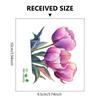 Nuevo MS-GN028 Pintado Planta Flor Tulipán Adhesivo para Interruptor Dormitorio Sala de Estar Entrada Hogar Decorativo Adhesivo de Pared