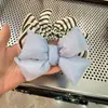 Moda de Corea del Sur Crema Amarillento Lazo Tres Dimensiones Algodón Lazo Anillo Elegante Todo Combinación Diadema para Dormir Accesorios para el Cabello