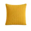 Funda de almohada de pana a rayas minimalista nórdica, funda de cojín de felpa de color liso retro americano, funda decorativa para muebles suaves de otoño e invierno