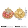 Acero inoxidable coloración al vacío degradado gota de aceite carcasa colgante accesorios para joyería DIY hechos a mano al por mayor