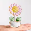 Ganhando o Primeiro Prêmio de Uma Vez, Presente de Crescimento Criativo, Enfeites de Cristal de Flor de Girassol Personalizados, Presente Inspirador para Crianças para o Exame de Admissão ao Ensino Médio e o Exame de Admissão à Faculdade