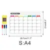 Ct901-928 Mensagem de Tarefas Domésticas Adesivo Magnético de Geladeira Planejador Calendário Mensal Menu Notas Diárias Adesivo Magnético