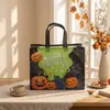 Saco de Presente Horizontal de Tecido Não Tecido Laminado para Halloween, Venda Quente Transfronteiriça, Saco de Presente de Grande Capacidade, Saco de Presente de Natal