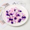 Directamente del fabricante: Pompones de Poliéster de Colores Mixtos, Pompones Coloridos Populares de Alta Elasticidad para Manualidades DIY, Accesorios al por Mayor para Zapatos, Sombreros y Ropa
