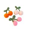 Novos Acessórios de Pelúcia Cereja DIY para Suéteres de Meninas, Acessórios de Vestuário, Cordão Artesanal Atacado Pingentes DIY