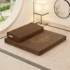 Almofada de Meditação, Tapete de Meditação, Tapete de Joelhos e Adoração Futon, Tapete de Meditação e Adoração, Tecido Dobrável Espessado para Casa, Tapete de Meditação de Fibra de Coco