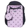 Linda mochila escolar estilo japonés con estampado, fresca, para estudiantes de secundaria y preparatoria, mochila de gran capacidad con lunares y bloques de color