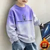 Sudadera fina para niño, jersey de manga larga con cuello redondo para niños, capa base para primavera, otoño e invierno, forro polar, prenda superior versátil para niños