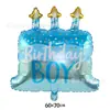 Cochecito de bebé transfronterizo huella de pie botella globos de papel de aluminio primer cumpleaños del bebé revelación de género globos de cumpleaños al por mayor