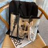 Bolsa estampada de nicho feminina, nova chegada 2025, bolsa de ombro portátil de grande capacidade, bolsa casual para estudantes, para todos os tipos de uso diário