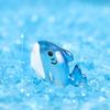 Micro ornamentos da paisagem bonito animal cartoon bonito tubarão mundo do mar jardinagem acessórios de resina