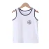 Camisetas de Algodão Puro para Crianças, Camisolas para Meninos para Usar por Baixo, Camisetas Pequenas para Meninas, Camisetas Sem Mangas para Usar por Cima para Crianças Maiores e Estudantes