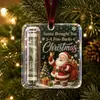 Adornos de acrílico para efectivo de Navidad, regalos para decoración de árbol de Navidad, colgantes creativos de bendición festiva, cinco diseños