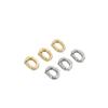 Hebilla Universal Ovalada con Forma de O con Extremos Abiertos Chapada en Oro de 14K Galvanizado Hecha a Mano DIY Pulsera de Perlas Collar Joyería Hebilla de Conexión