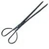 Pinzas de Fuego Forjadas Antiguas, Pinza para Basura de Trabajador de Saneamiento de Longitud Extendida, Pinza de Nariz Plana, Pinzas de Fuego Engrosadas para el Hogar, Pinza para Bolas de Carbón
