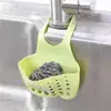 Cesta de Armazenamento Suspensa para Ralo de Pia de Plástico Ajustável Rack de Armazenamento para Itens Pequenos e Utensílios de Cozinha Rack de Drenagem