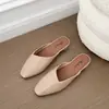 Sandalias de Media Pantorrilla Abiertas Transfronterizas para Mujer, Verano Tacón Grueso que Aumenta la Altura Antideslizantes Zapatos de Cristal, Slip-On Perezoso Abiertos de Media Pantorrilla Zapatos de Comercio Exterior para Mujer