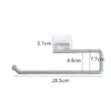 Portarrollos de papel de cocina, estante para rollos de papel, estante colgante sin taladro, estante de almacenamiento para film transparente, colgador de papel higiénico, colgador de trapos