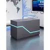Soporte de exhibición rectangular, iluminación de tira LED, sala de exposiciones de museo de ciencias, exposición, estante de exhibición pintado, vitrina, soporte de piso, plataforma elevada, ninguno