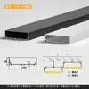 Perfil de Aluminio para Luz Lineal LED Luz Lineal Empotrada Canal de Luz de Aleación de Aluminio Tira de Luz Dura Canal de Aluminio Fuente de Luz Lateral