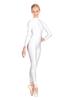 Mono Ajustado de Nylon Gimnasia Entrenamiento Yoga Adulto Ropa de Ejercicio Rendimiento Ropa de Baile Mono Moldeador de Cuerpo Manga Larga