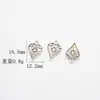 Colgante de Aleación con Forma de Corazón y Cruz de Plata Tailandesa Estilo Étnico Accesorios para Pulsera y Collar DIY Joyería Hecha a Mano Venta al por Mayor