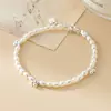 Pulsera de Perla y Cereza de Plata S925 Nalan, Exquisita y Sencilla, Joyería de Diseño de Nicho Estilo Ins S8647