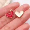 20 Estilos de Corazón Rojo con Goteo de Aceite, Mariposa, Rosa, Aleación, Accesorios de Joyería, Colgantes DIY para Collares y Pulseras
