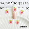 Nuevo en línea rojo hielo transparente color degradado tridimensional fruta lindo joyería para uñas DIY horquilla decorativa accesorios de resina