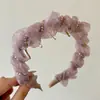 Diadema de Malla Envuelta en Cristal de Gama Alta, Nueva Diadema para Lavarse la Cara, Pinza para el Cabello para Salir, Diadema Versátil, Accesorios para el Cabello