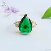 Anillo de Vidrio Colorido Retro Europeo y Americano Ai Yu Banda de Anillo Ajustable Transfronterizo Transmisión en Vivo Venta Caliente Venta al por Mayor S5021511