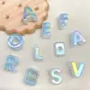 Contas de Letras Acrílicas Coloridas com Revestimento UV Brilhantes Finas para DIY/Pingente de Bolsa de Celular Acessórios de Cabelo Materiais de Joalheria Contas Soltas