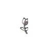 Pendientes de aleación de titanio F136, pendientes de flor de circón, joyería para el oído con rosca interna para piercing labial, pendientes para piercing corporal