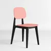 Silla de Plástico con Respaldo Creativo Macaron Nórdico para Uso en Casa, Silla de Comedor de Lujo Ligero, Silla de Ocio Moderna y Simple, Apilable