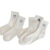 Meias Meias de Algodão Femininas Meias de Meia Panturrilha Meias da Moda Absorventes de Suor Respiráveis Primavera e Verão Meias Esportivas Estilo Preppy Meias de Cor Pura Meias da Moda Ins