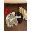 Coleção de outono MZI STUDIO: Retrô estilo coreano, caimento solto, look duas peças com colete curto combinado com camiseta de manga longa, estilo 13536
