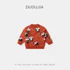 Suéter para Niño Doodle Home Ropa de Invierno Suéter Tejido para Niña Otoño e Invierno Suéter Infantil de Dibujos Animados Ropa de Bebé Ropa Infantil Moda