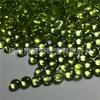 Joyas de olivino natural plano y redondo de 2 a 4 mm con piedra
