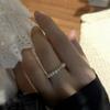 Pequeño Delicado * Universal Apilable Uso Natural Agua Dulce Pequeña Perla Luz Fuerte Americano 14K Paquete Oro Anillo Anillo para Mujer