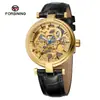 Nuevo Reloj Mecánico Automático Impermeable Forsining Moda Europea y Americana para Hombre con Movimiento Mecánico Calado
