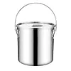 Cubo Sellado de Acero Inoxidable 304 para Uso Comercial Transfronterizo, Cubo de Almacenamiento Engrosado de Gran Capacidad con Tapa, Cubo de Aceite, Cubo de Arroz, Cubo de Leche