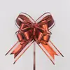 50 Flores de Tirar Mariposa Mate, Flores de Tirar con Cinta Grande para Navidad, Pascua y San Valentín, Lazos de Mariposa de Organza Transfronterizos
