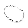 Base negra de hierro onda espiral aro deportivo para la cabeza hebilla para el pelo horquilla fina de baño universal para hombres y niñas aro para lavarse el pelo al por mayor