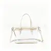 Bolsa de Gelatina Transparente à Prova d'Água em PVC, Modelo Novo Transfronteiriço, Elegante e Simples, Grande Capacidade, Bolsa de Ombro Transversal Feminina
