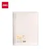 Caderno de Folhas Soltas Deli, Simples e Estiloso, com Refis Substituíveis, Capa de PP, Papel Espesso, Papelaria Caderno Atacado