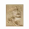 Marco de Ventana Estilo Clásico Europeo con Relieve de Animal, Componentes Decorativos de Piedra Artificial Hechos a Medida, Producido y Suministrado Directamente por el Fabricante