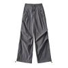 Pantalones Casuales Sueltos de Cintura Alta para Mujeres, Moda Callejera Europea y Americana, Combinan con Todo, Ajustados, Pierna Recta, Secado Rápido, Pantalones Deportivos de Pierna, Se Pueden Usar de Dos Formas, Pantalones tipo Suéter