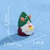 Gnomos de Natal transfronteiriços novo produto castelo de doces modelo de simulação, cena de neve decoração DIY pequeno enfeite