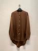 Qianhe Verão Novo Estilo Estilo Japonês Estilo Simples Luxo Discreto Camisa Refrescante Look Solto Emagrecedor Top Casual e Durável para Mulheres